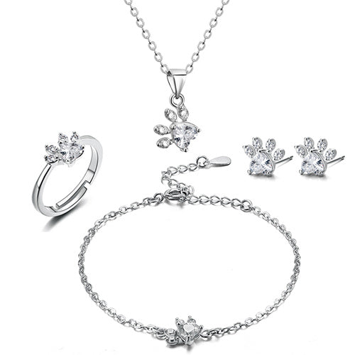 Rose Paw Love Set – 4-dels Glitter Kollektion