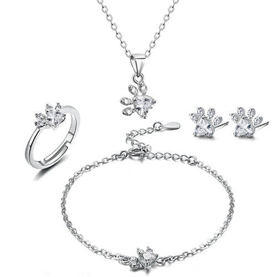 Rose Paw Love Set – 4-dels Glitter Kollektion