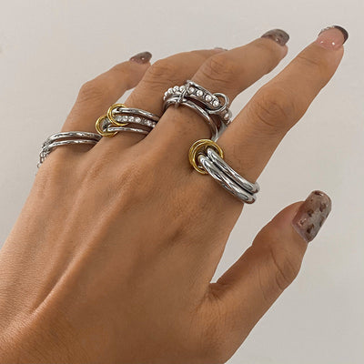 Stablet diamant ring med etisk frembragte simulater – Marion