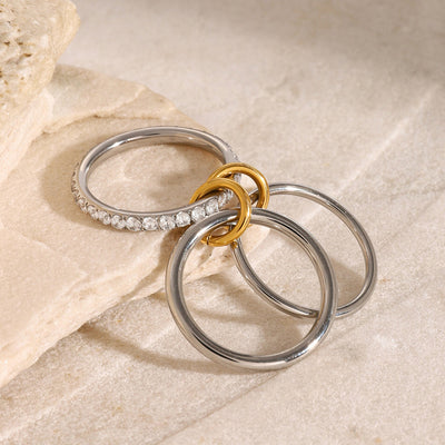 Stablet diamant ring med etisk frembragte simulater – Marion