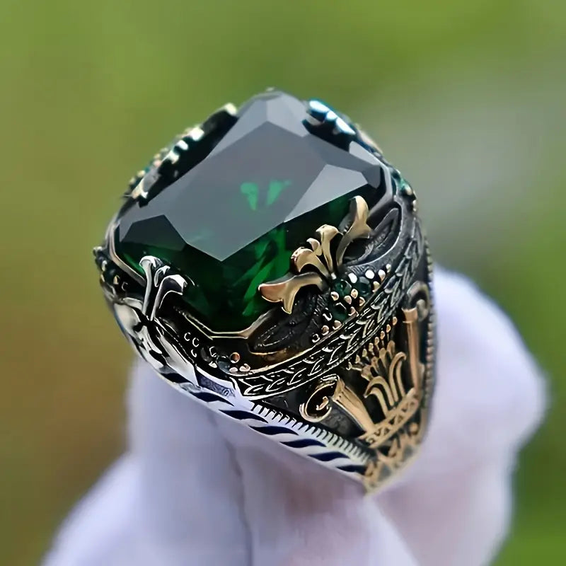 Isla Goldstone Ring | Dobbelt Tone Guld