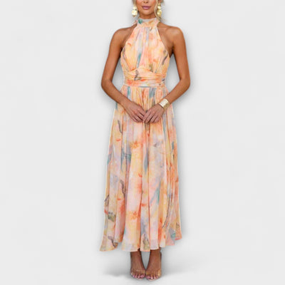 Henriette | Chic and Stylish Halterneck Maxi Dress