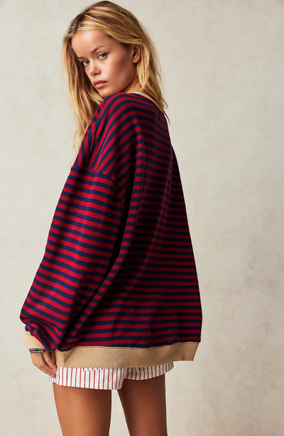 Lena™ | Oversized Striped Sweater