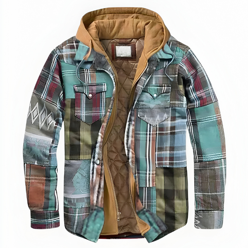 Romeo | Behagelig patchwork-ternet vest