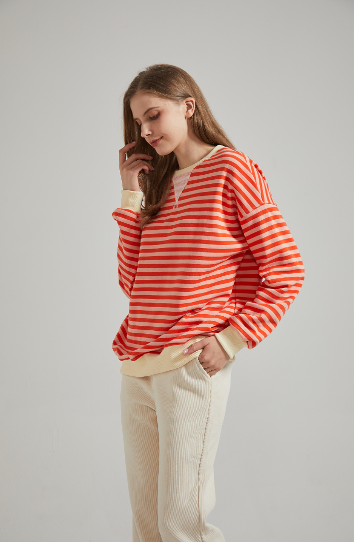 Lena™ | Oversized Striped Sweater