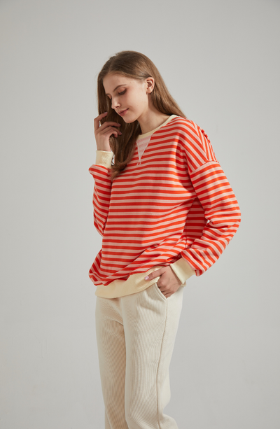 Lena™ | Oversized Striped Sweater