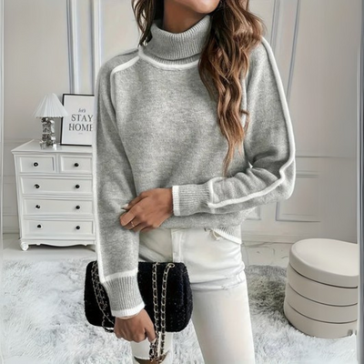 Aurora - Elegant Rullekrave Sweater