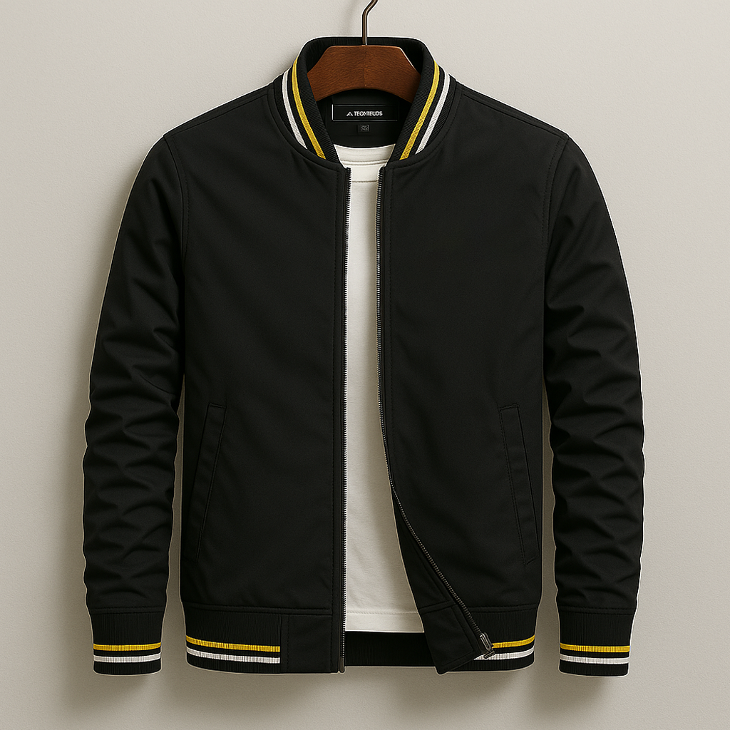 Chez Monsieur™ | Elegant Bomberjakke med Striber