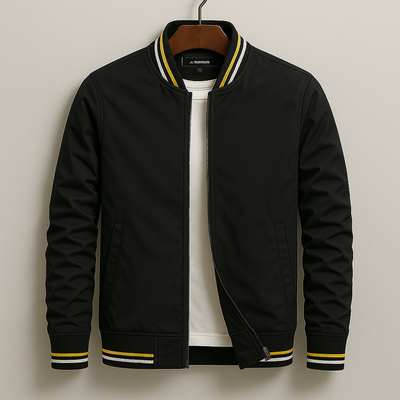 Chez Monsieur™ | Elegant Bomberjakke med Striber