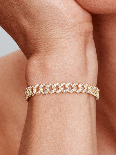 Cuban Moissanite Armbånd