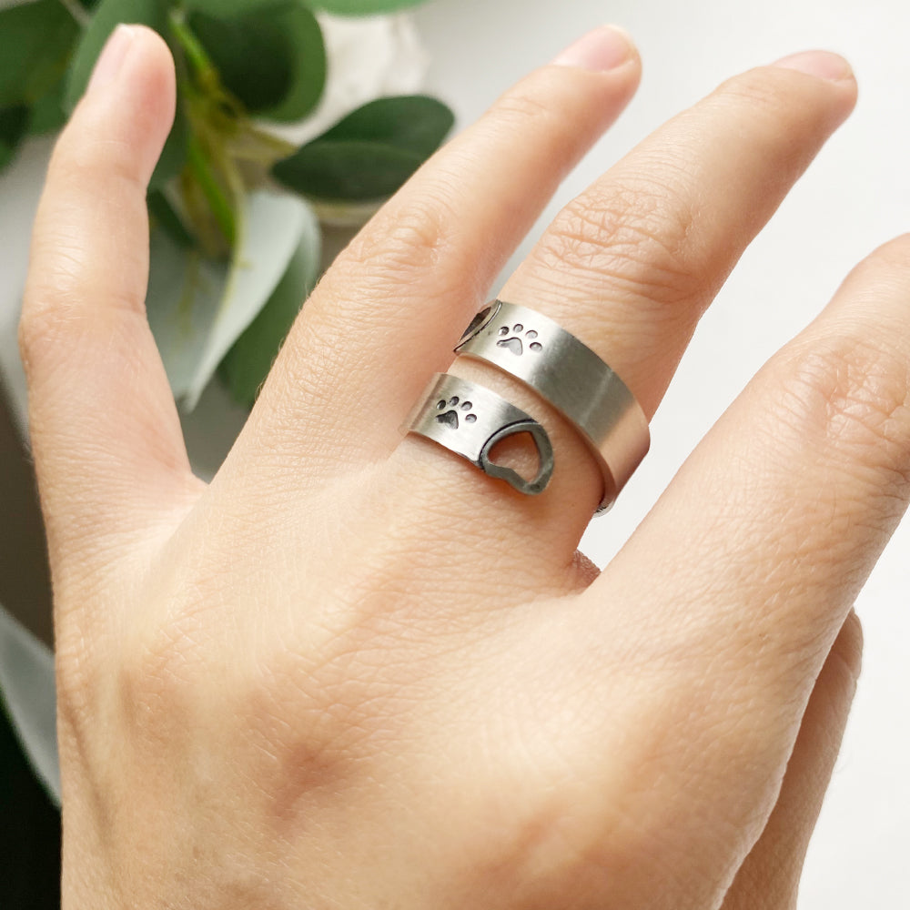 Twist & Heart Justerbar Ring