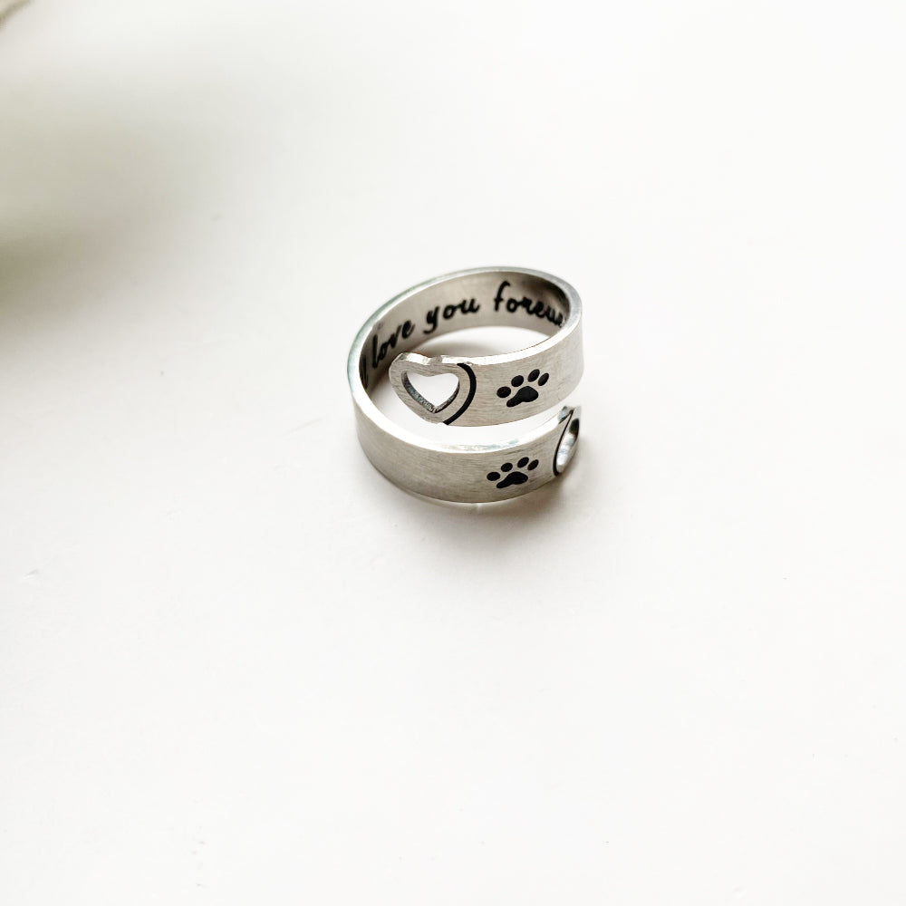 Twist & Heart Justerbar Ring