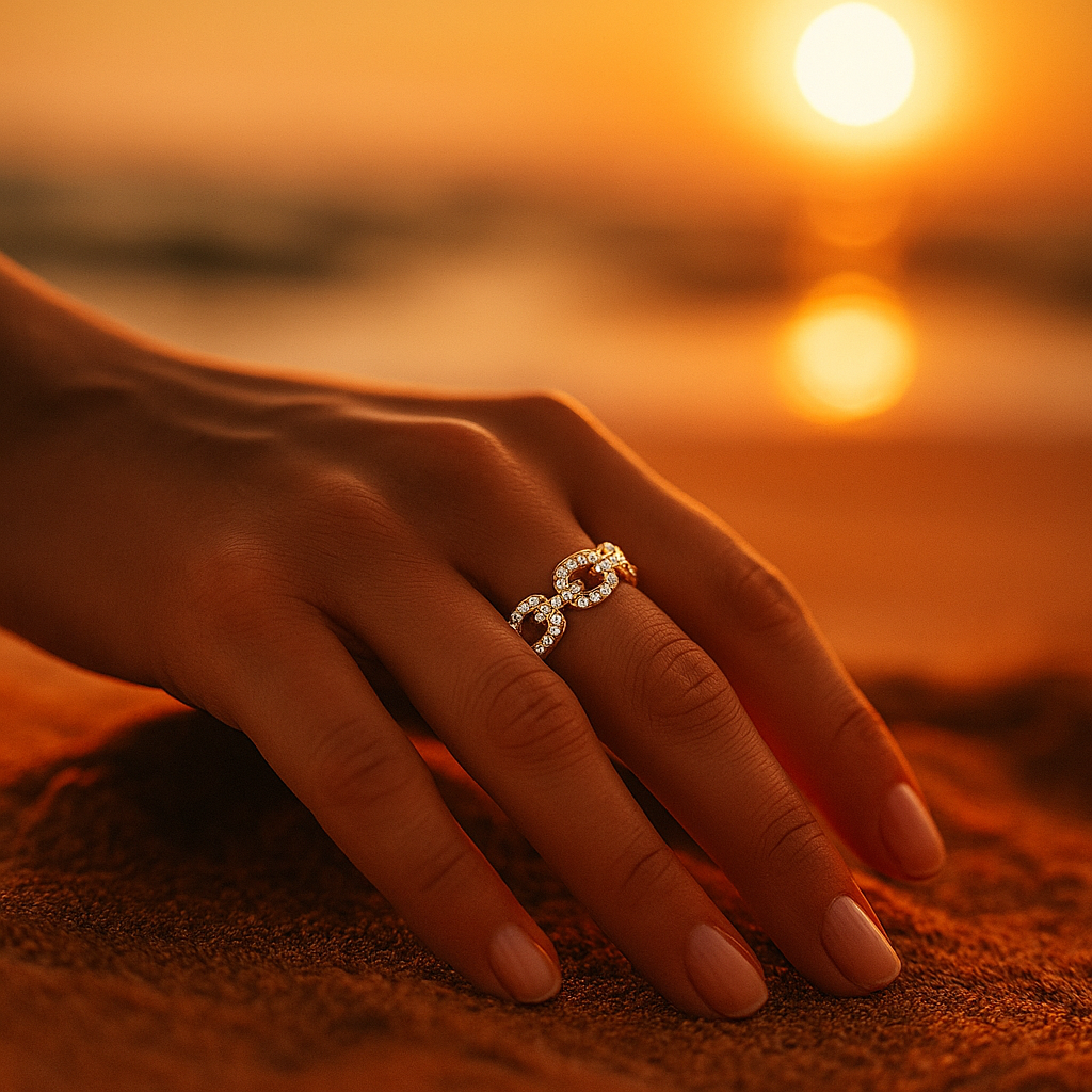 Delia | Zirkonia Guldring