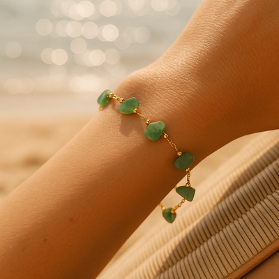 Dahlie | Vandfragment-Armbånd