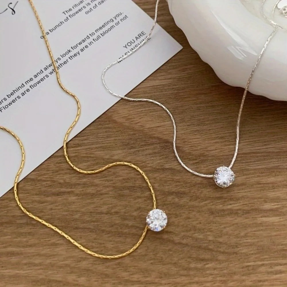 Moissanite halskæde Cléa