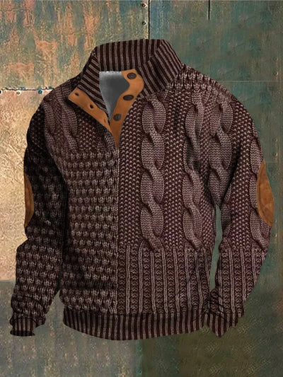 Aksel | Mønstret Cozy Strik Sweater til Mænd