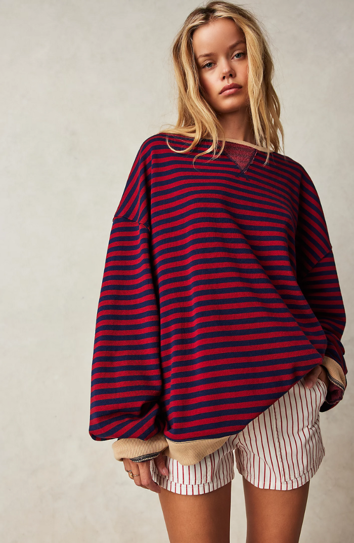 Lena™ | Oversized Striped Sweater
