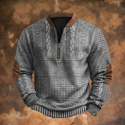Henrik™ | Sweatshirt med lynlås
