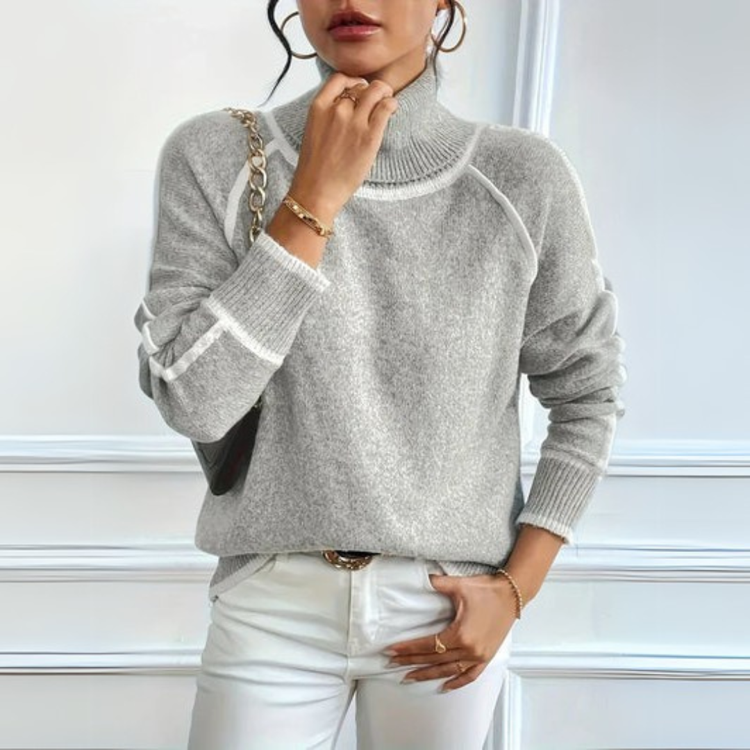 Aurora - Elegant Rullekrave Sweater
