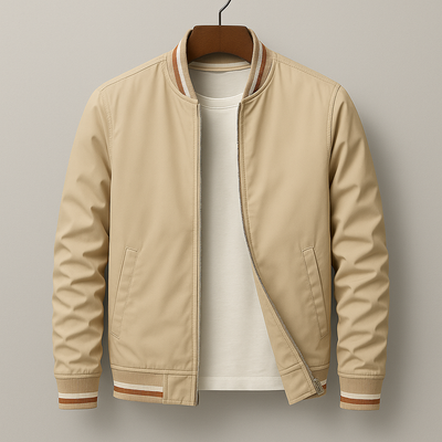 Chez Monsieur™ | Elegant Bomberjakke med Striber