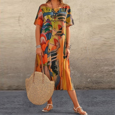 Kaja | Elegant Casual Midi Dress