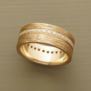 Varig Guld Ring Med Ædelsten