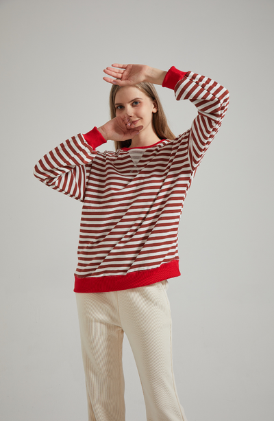 Lena™ | Oversized Striped Sweater
