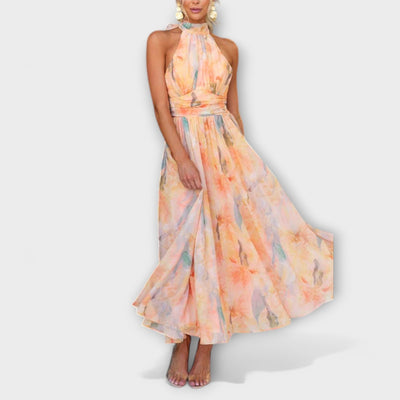 Henriette | Chic and Stylish Halterneck Maxi Dress