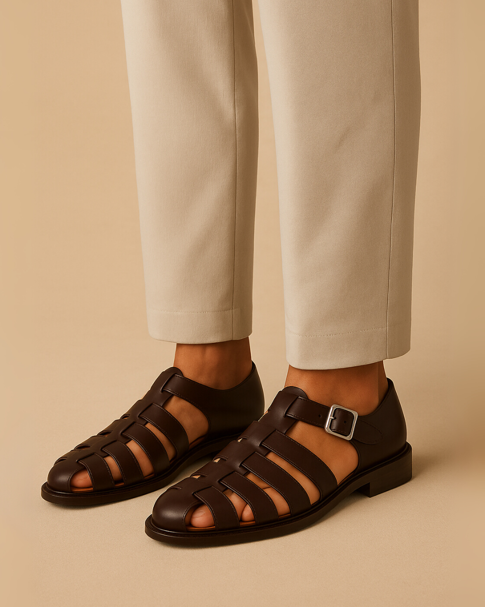 Renaud – Lukkede sandaler med elegant spænde