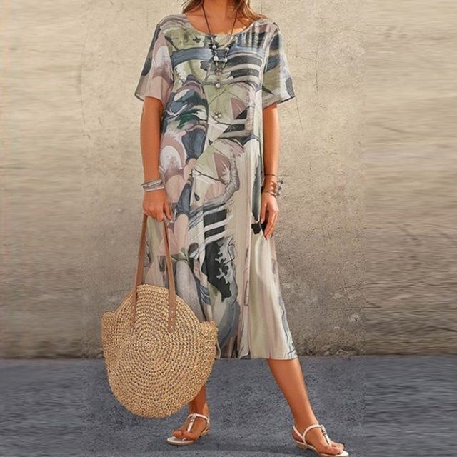 Kaja | Elegant Casual Midi Dress