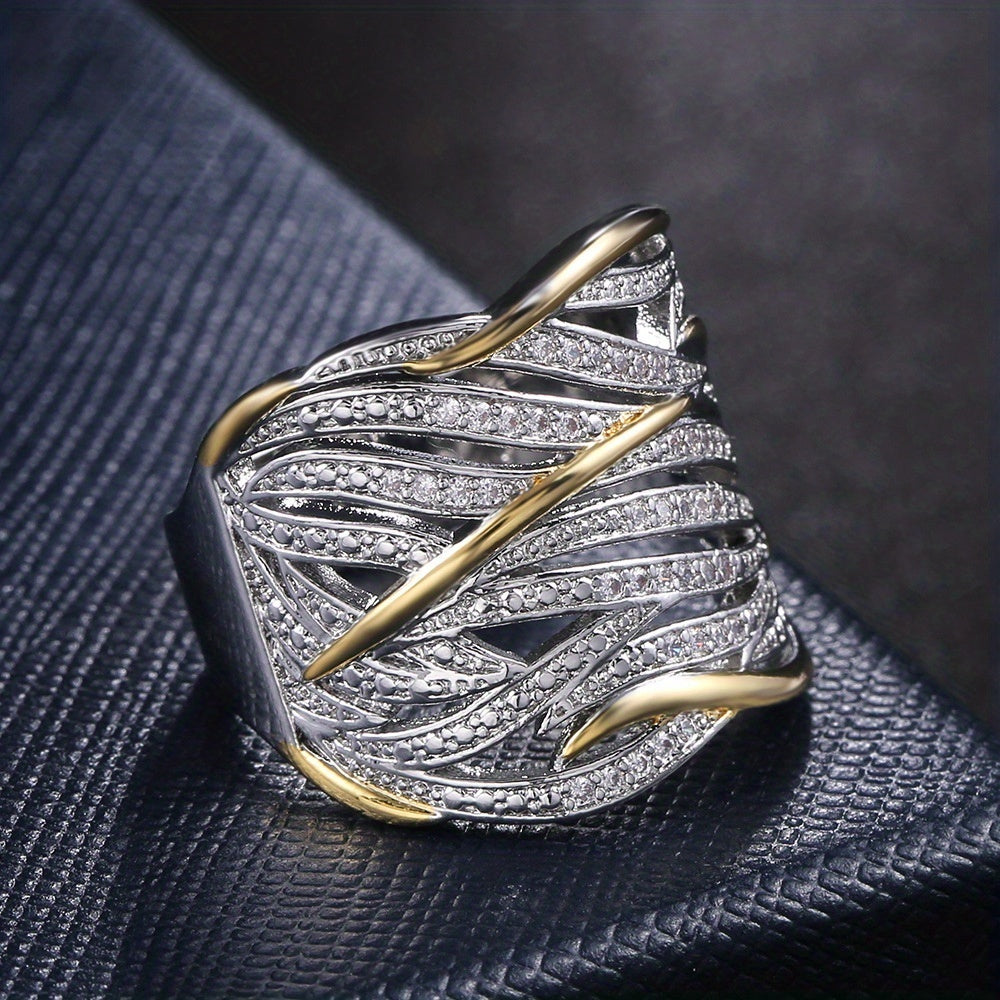 Elegant flerlaget snoet ring