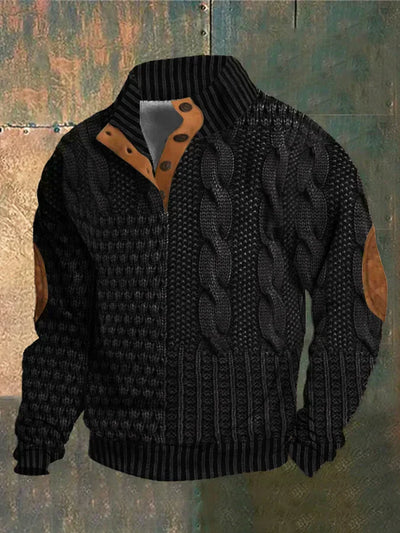 Aksel | Mønstret Cozy Strik Sweater til Mænd