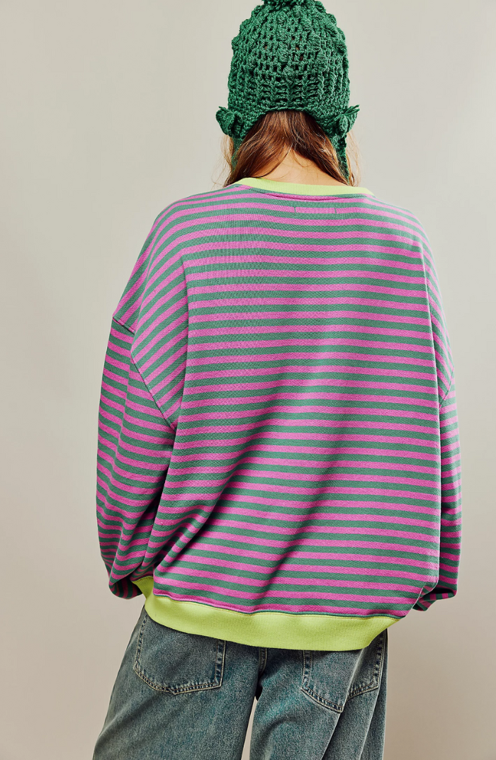 Lena™ | Oversized Striped Sweater