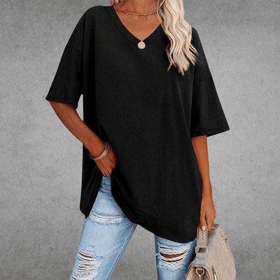 Nikita | Chic Oversized V-Neck Tee