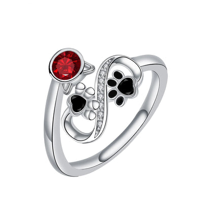 Crimson Paw Justerbar Ring
