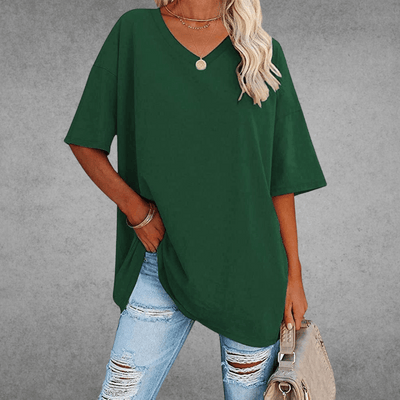 Nikita | Chic Oversized V-Neck Tee