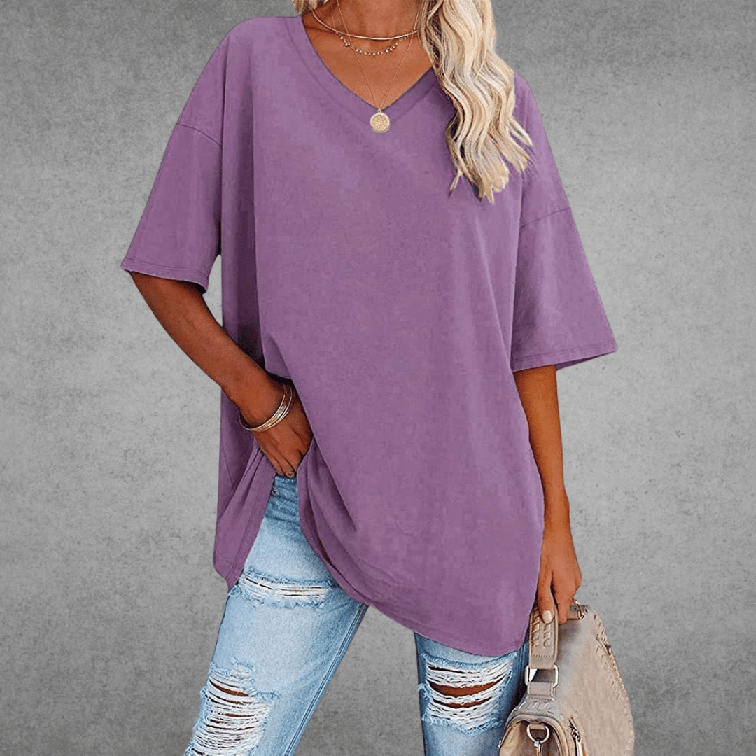 Nikita | Chic Oversized V-Neck Tee