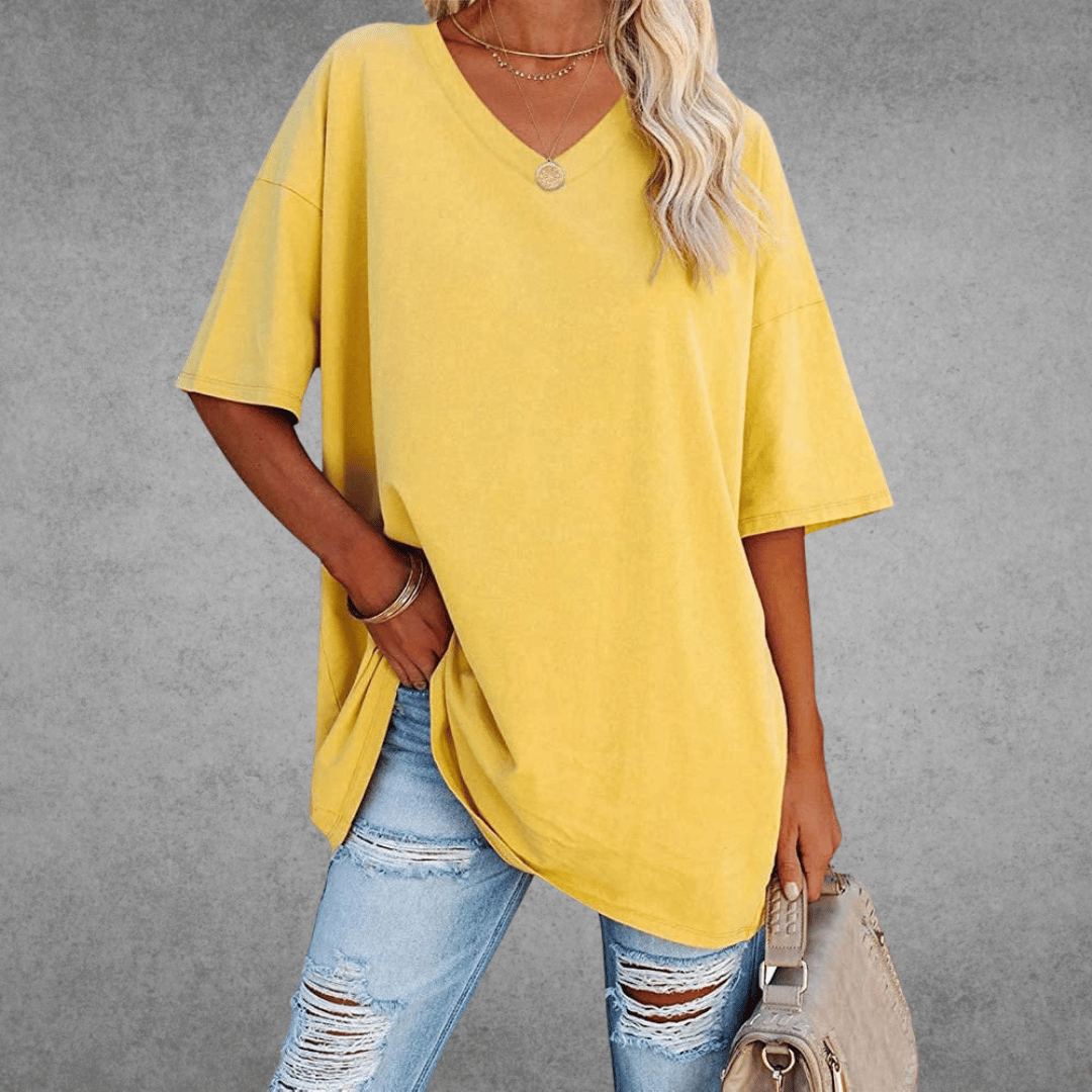 Nikita | Chic Oversized V-Neck Tee