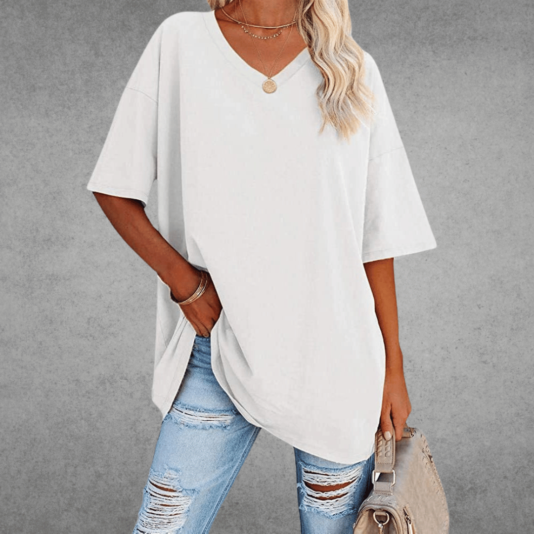 Nikita | Chic Oversized V-Neck Tee