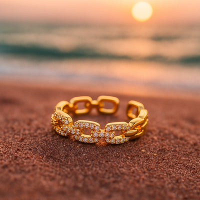 Delia | Zirkonia Guldring