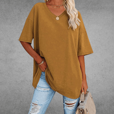 Nikita | Chic Oversized V-Neck Tee