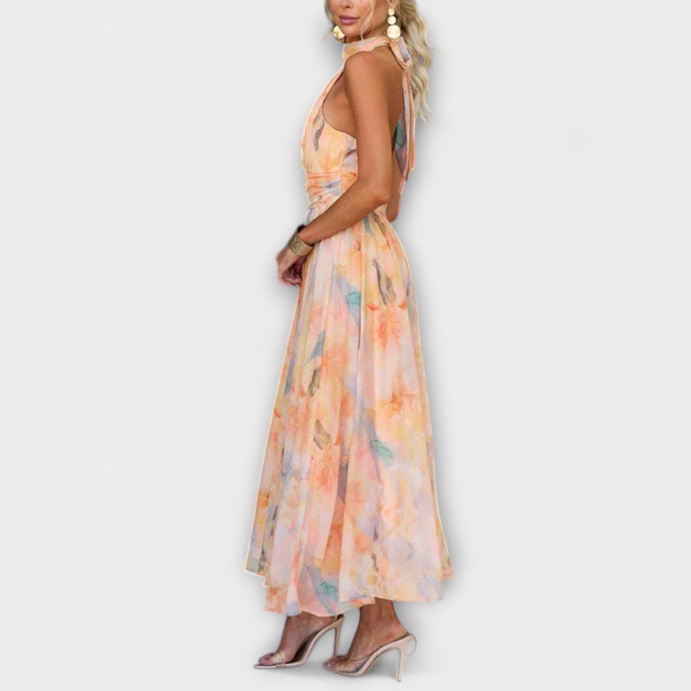 Henriette | Chic and Stylish Halterneck Maxi Dress