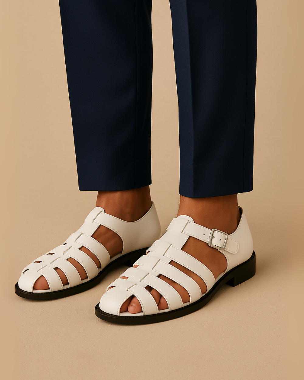 Renaud – Lukkede sandaler med elegant spænde
