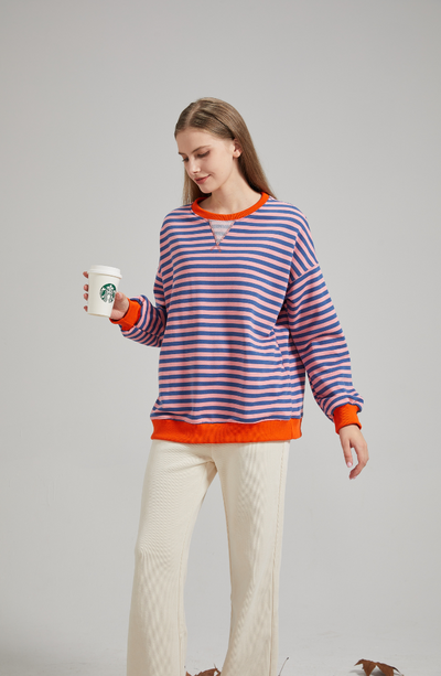 Lena™ | Oversized Striped Sweater