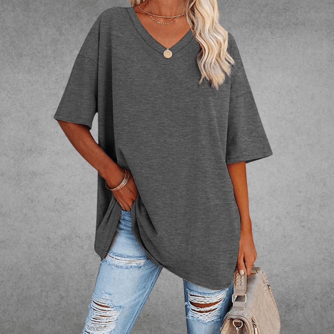 Nikita | Chic Oversized V-Neck Tee