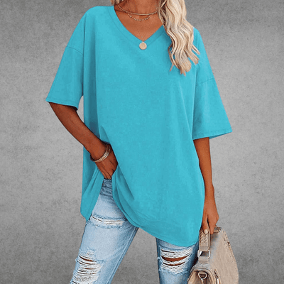 Nikita | Chic Oversized V-Neck Tee