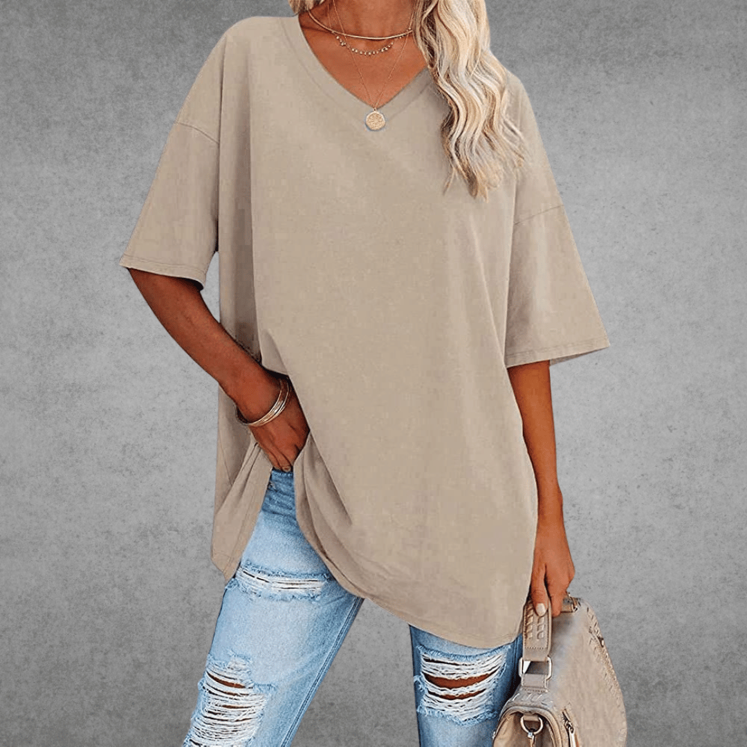 Nikita | Chic Oversized V-Neck Tee