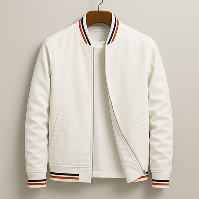 Chez Monsieur™ | Elegant Bomberjakke med Striber