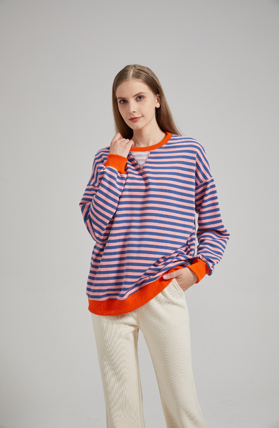 Lena™ | Oversized Striped Sweater