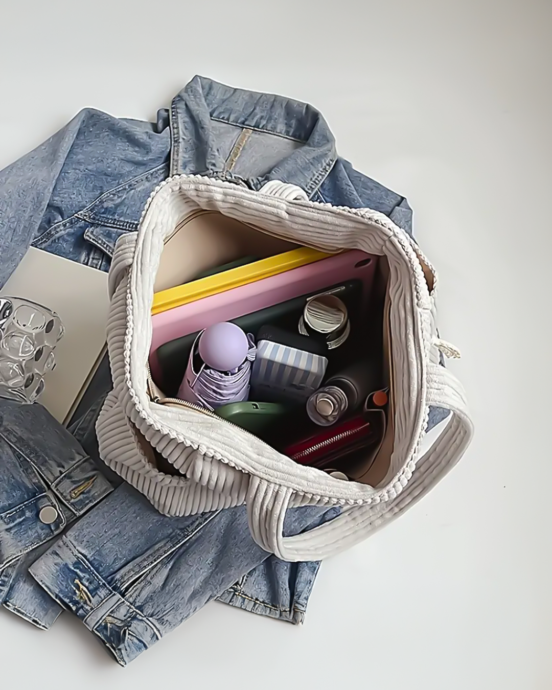 Ines | Elegant Casual Skuldertaske med Snordetalje